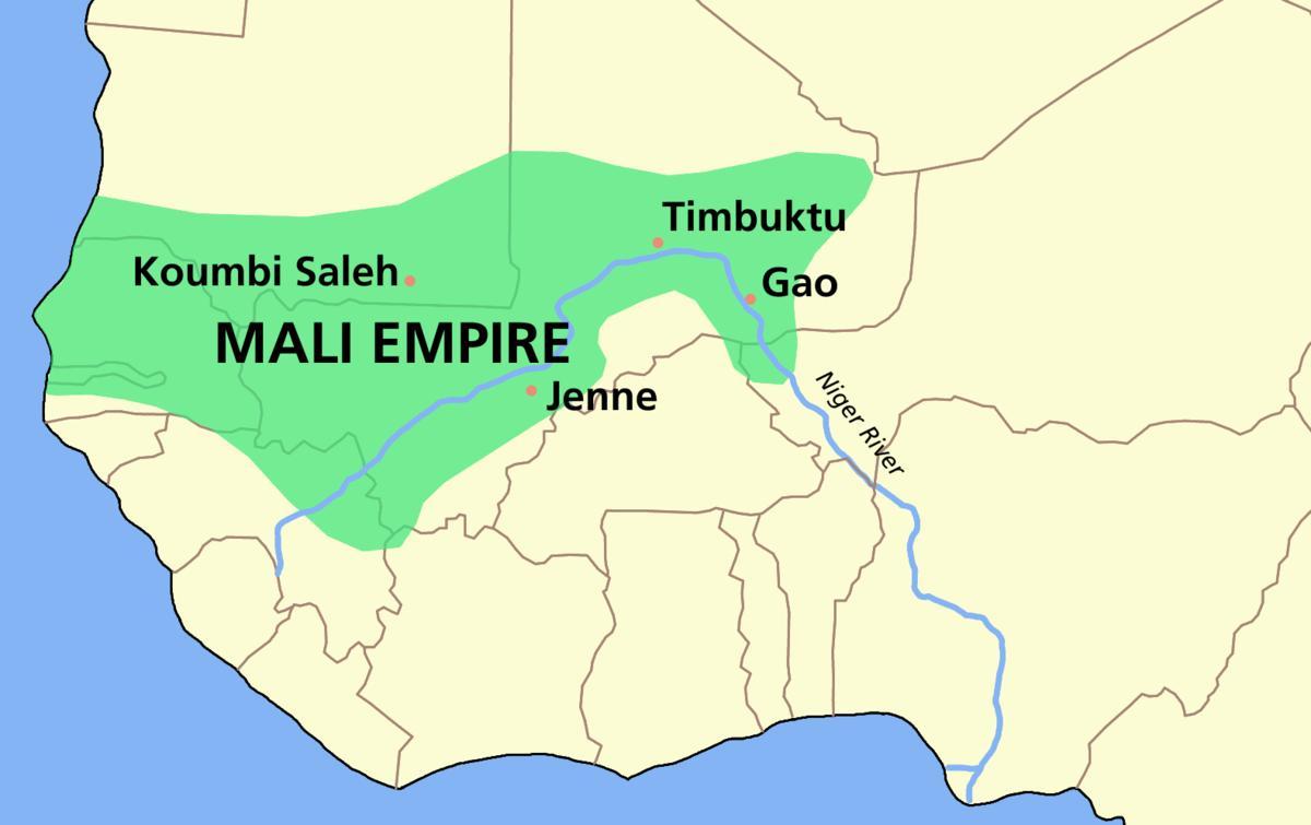 Mapa do antigo Mali