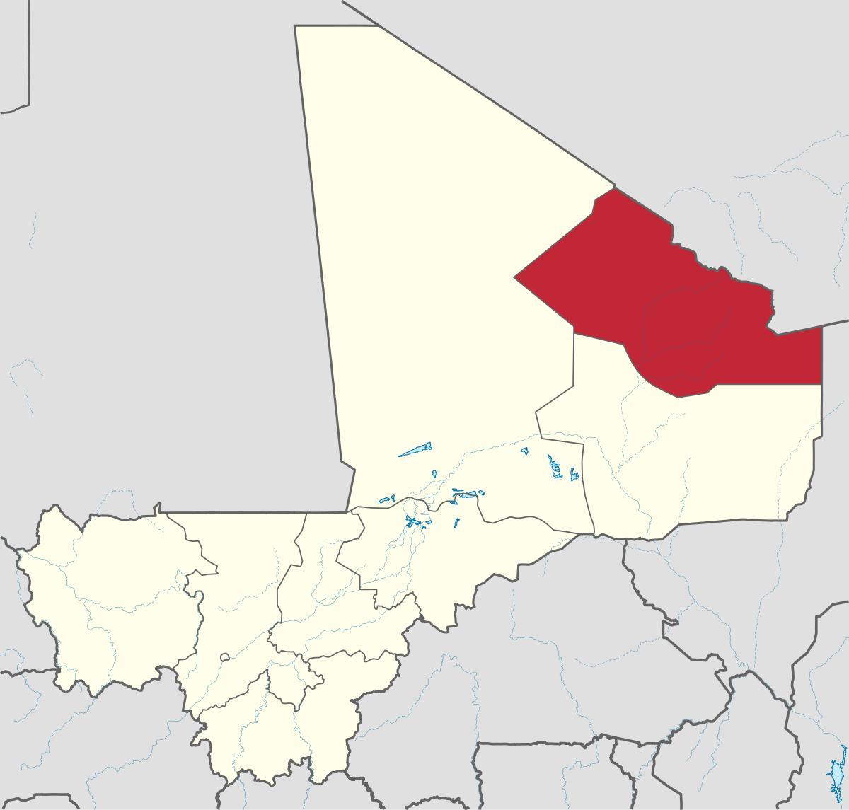 Mapa de kidal Mali