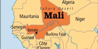 Mapa de bamako, Mali