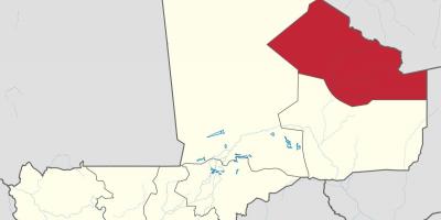 Mapa de kidal Mali
