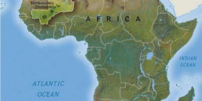 Mali oeste de áfrica mapa